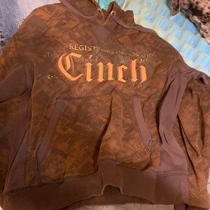 Used men’s cinch brown hoodie